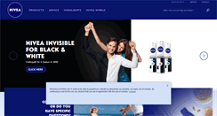 Desktop Screenshot of nivea-me.com